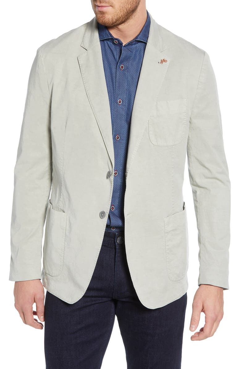 Bugatchi Regular Fit Unstructured Blazer, Main, color, 