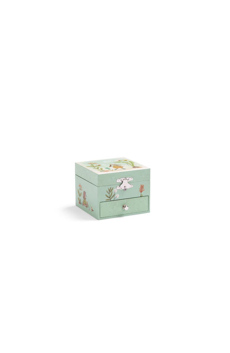 Moulin Roty Musical Jewelry box - Three Little Rabbits, Alternate, color, Green