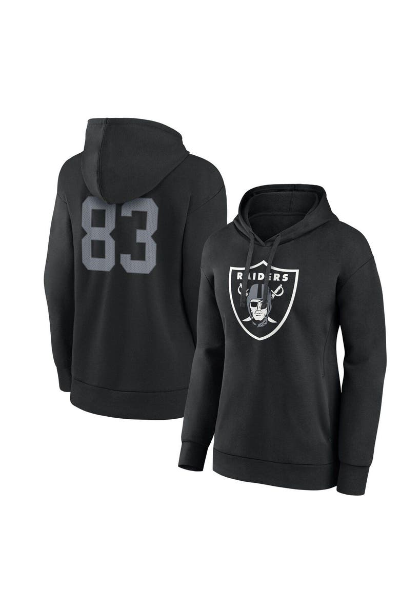 FANATICS Women's Fanatics Branded Darren Waller Black Las Vegas Raiders Player Icon Name & Number Pullover Hoodie, Main, color, Black