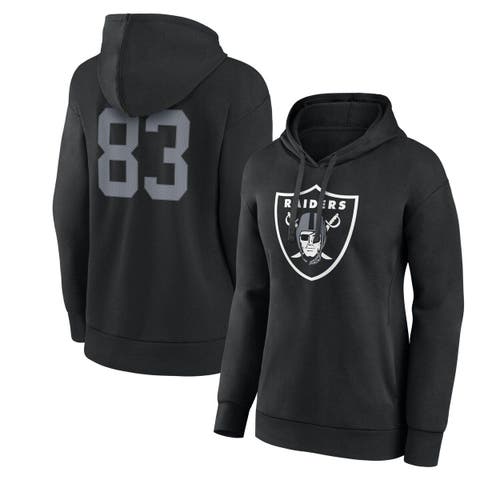 Women's Fanatics Branded Darren Waller Black Las Vegas Raiders Player Icon Name & Number Pullover Hoodie