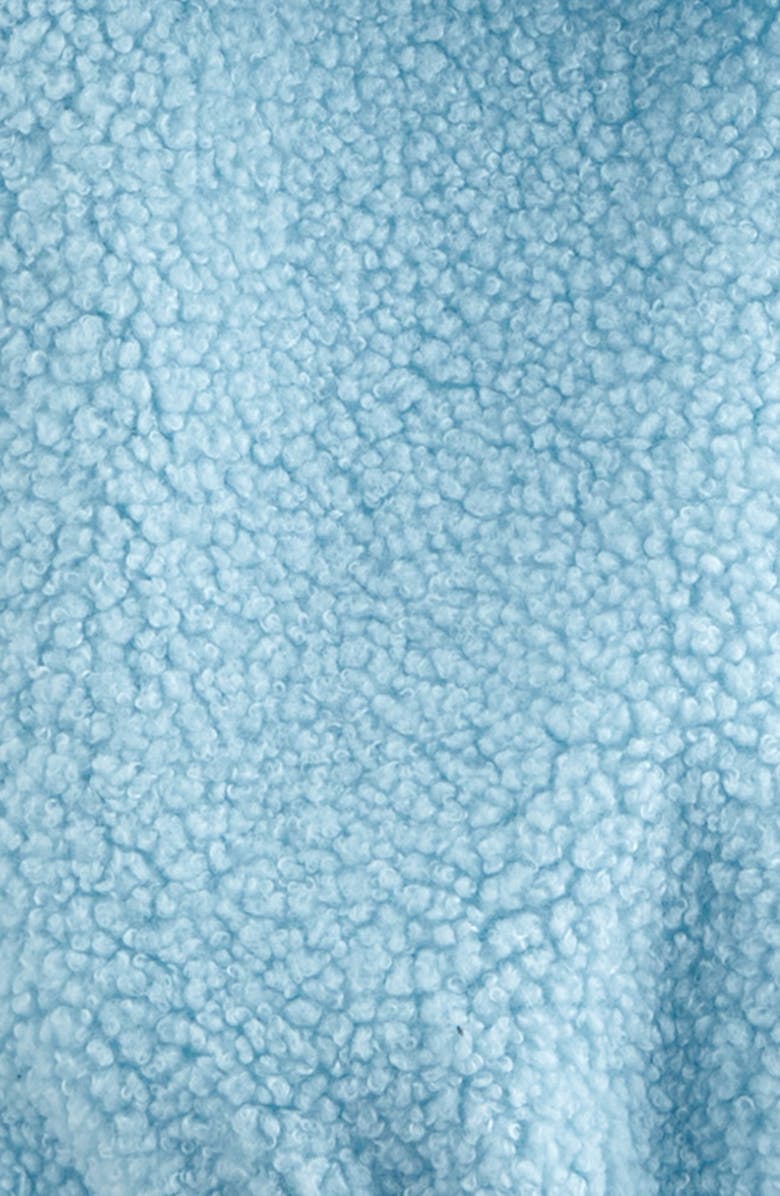 Tucker + Tate Cozy Hooded Faux Shearling Jacket, Alternate, color, Blue Crystal