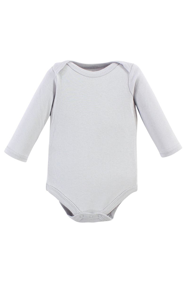 Luvable Friends Inclusive Long-Sleeve Cotton All-in-One Apparel, Alternate, color, Unisex Basic Elephant