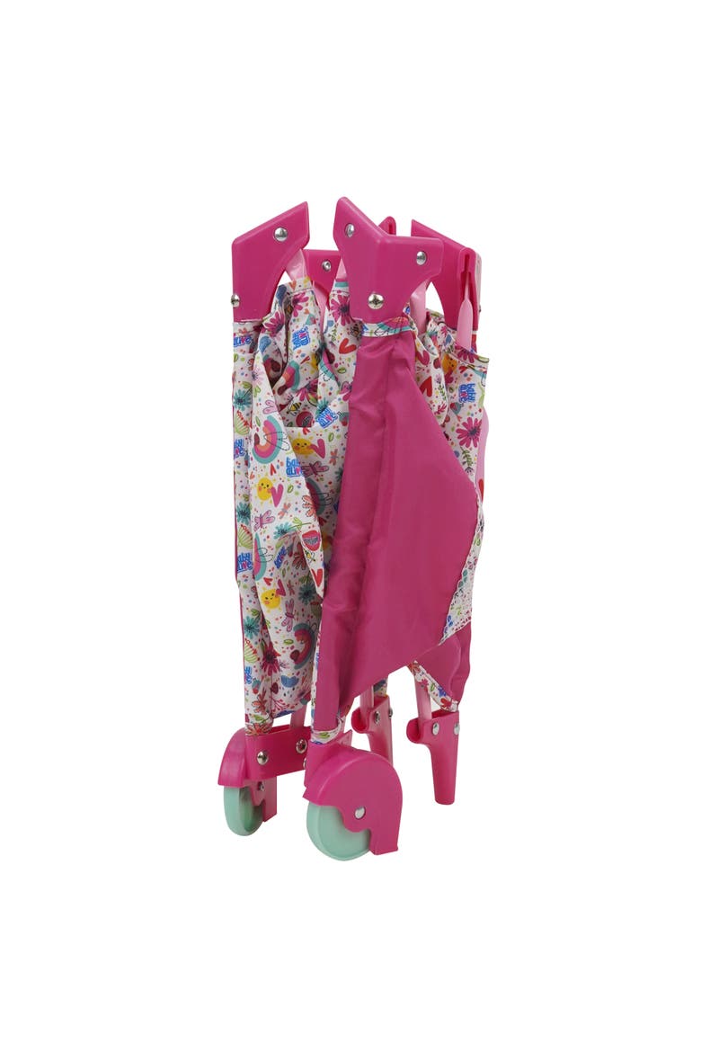Deluxe Doll Play Yard Pink & Rainbow Fits Dolls Up To 18", Alternate, color, Pink