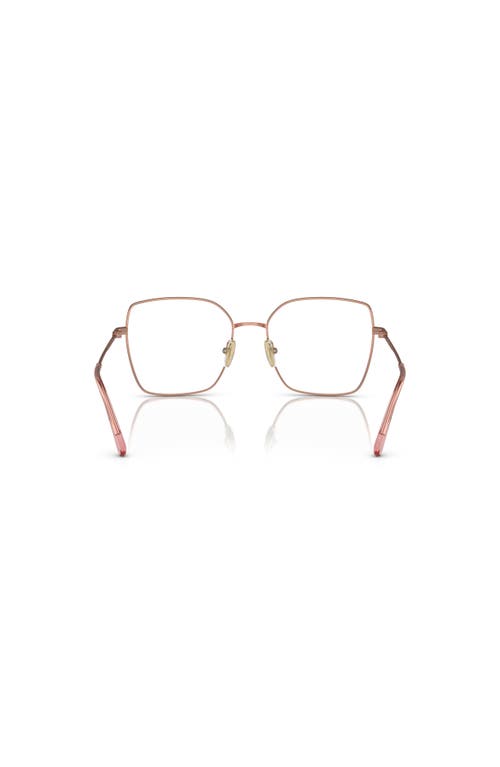 Vogue Eyewear 53mm Irregular Optical Glasses In Pink