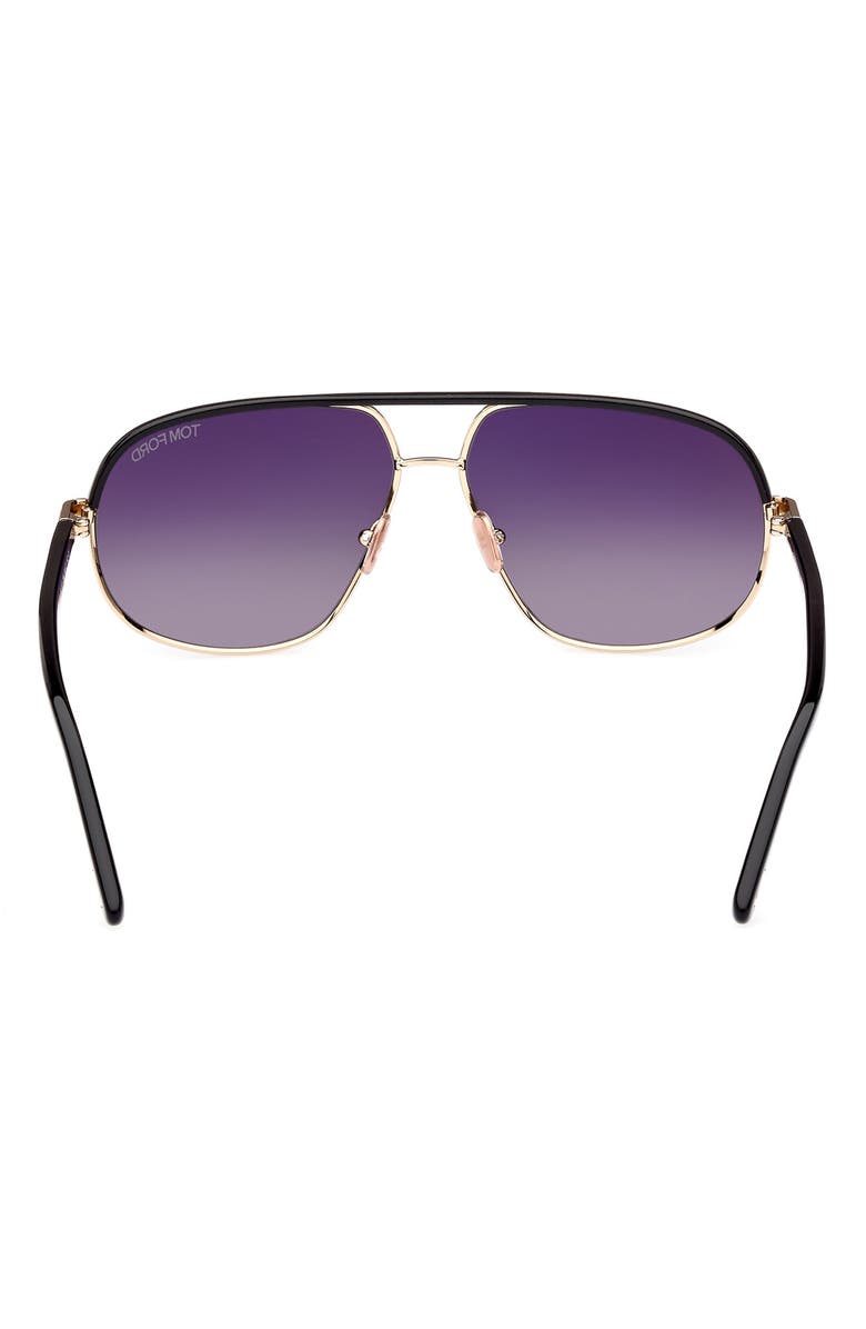 TOM FORD Maxwell 59mm Pilot Sunglasses, Alternate, color, 