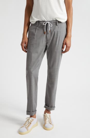 Eleventy Drawstring Waist Stretch Virgin Wool Pants | Nordstrom Eleventy Drawstring Waist Stretch Virgin Wool Pants | Nordstrom