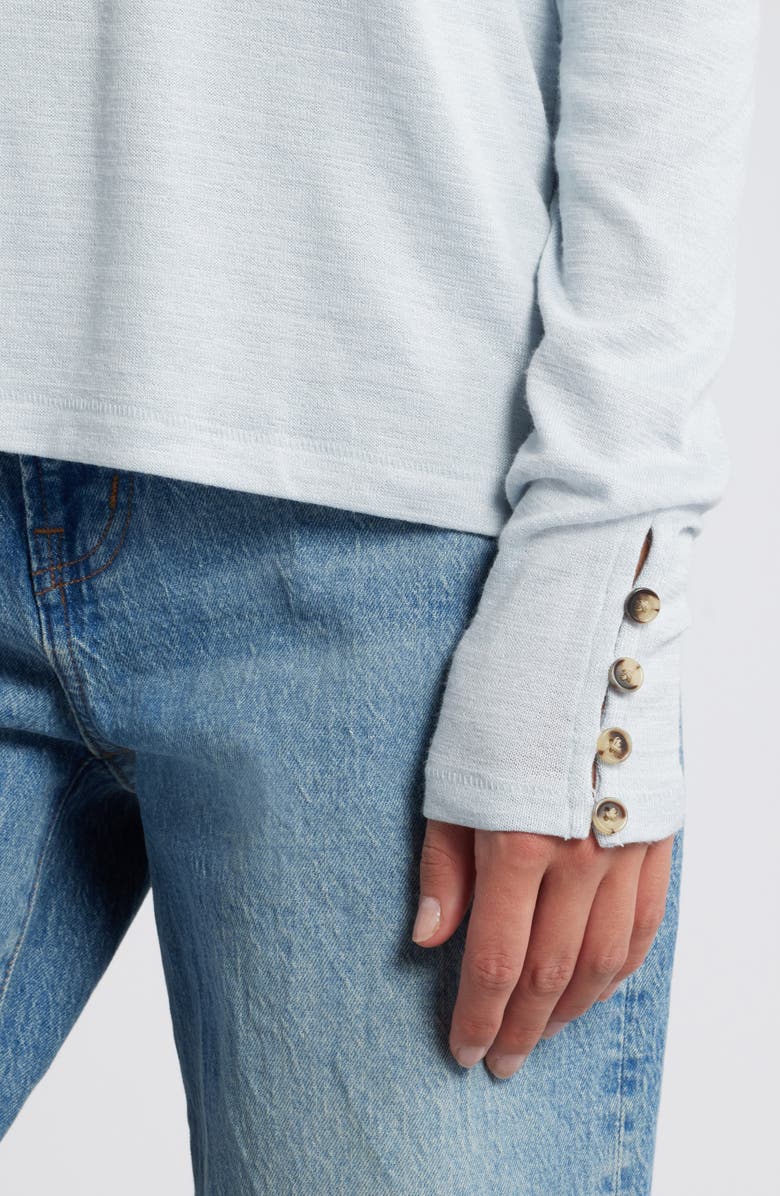 Boxy Button & Loop Turtleneck