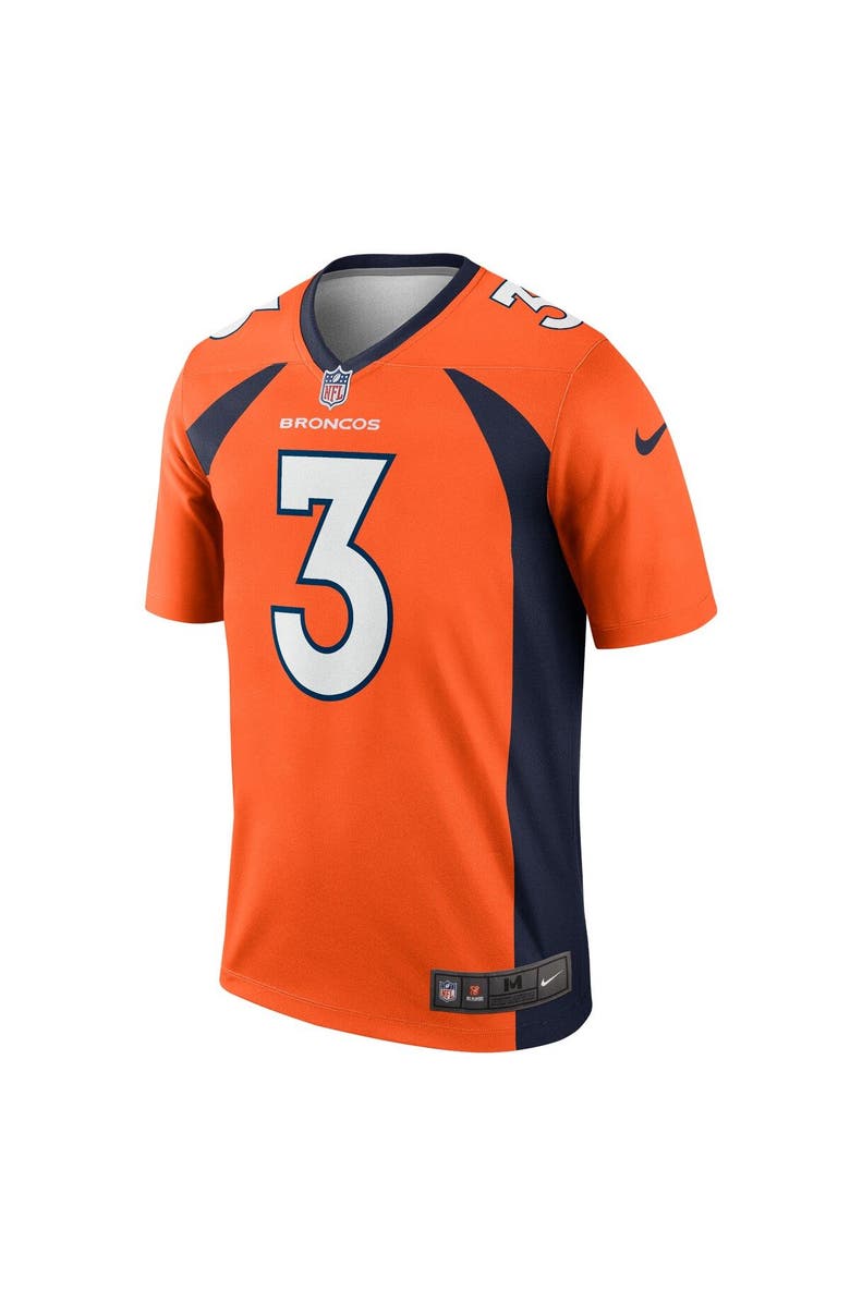 Nike Men's Nike Russell Wilson Orange Denver Broncos Legend Jersey, Alternate, color, 