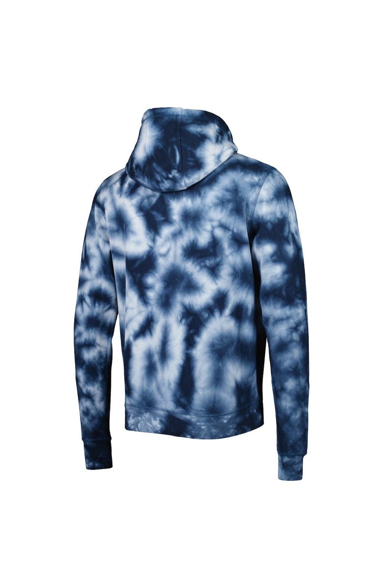 New Era Men's New Era Navy New England Patriots Team Tie-Dye Pullover Hoodie, Alternate, color, 