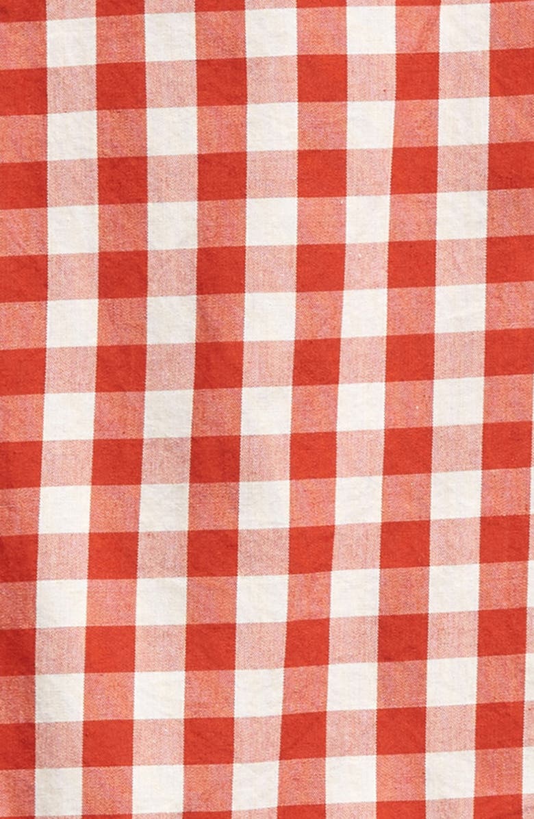 MILES THE LABEL Kids' Brick Gingham Organic Cotton Poplin Dress, Alternate, color, 