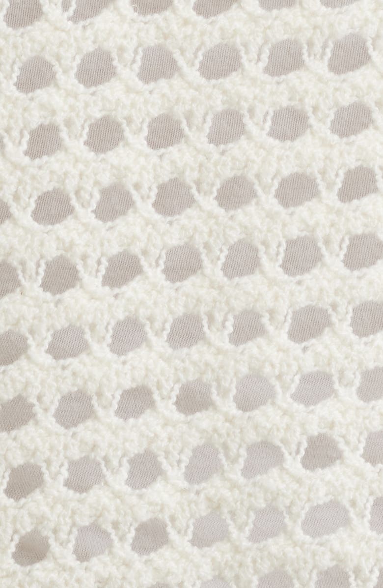 rag & bone Ezra Open Stitch Cardigan, Alternate, color, White