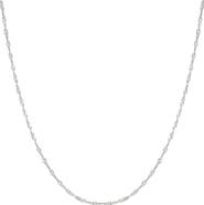 Spero London Twisted Curb Singapore Sterling Silver Chain