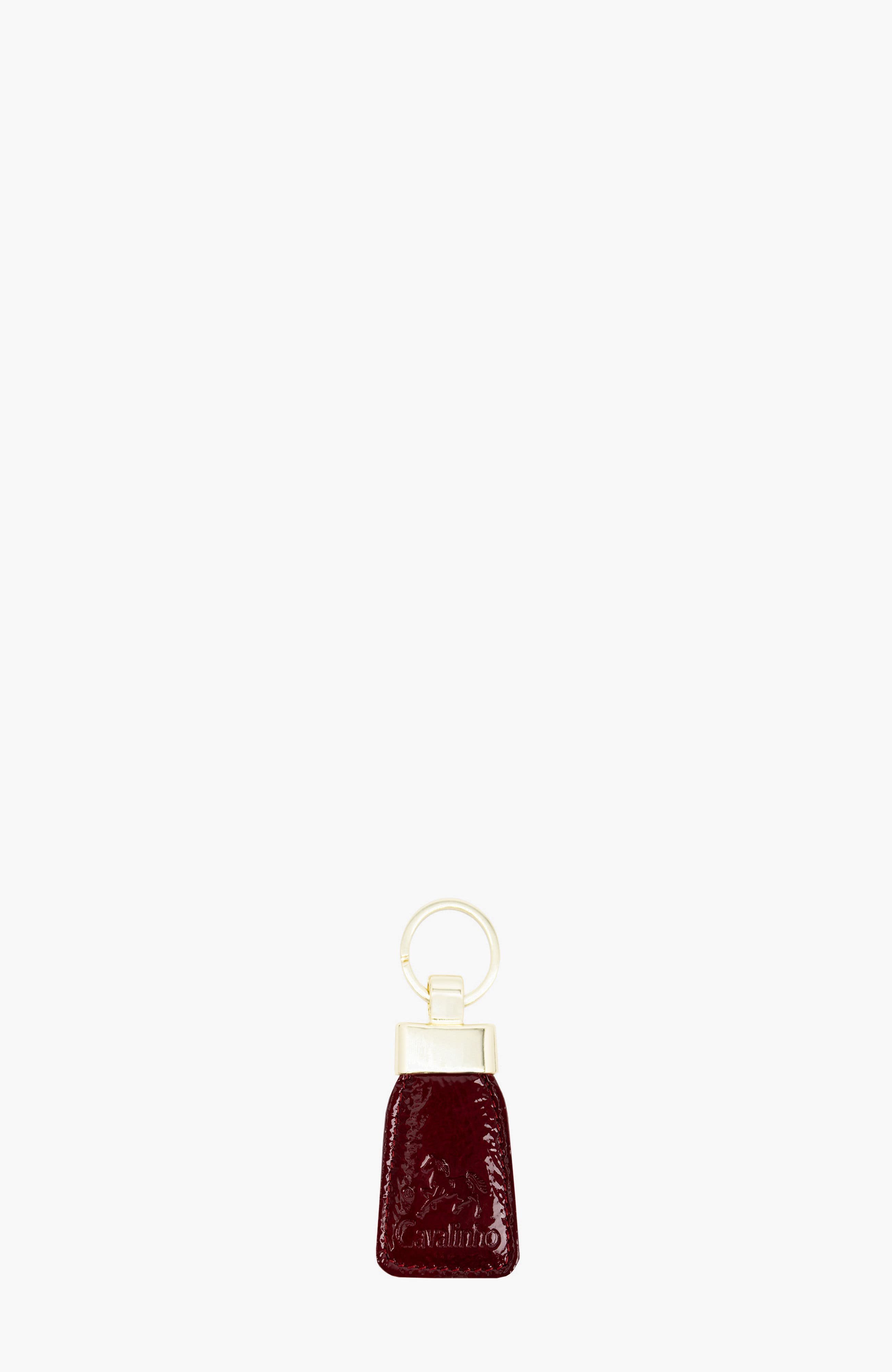 Cavalo Lusitano 589 Leather Keychain, Main, color, Red