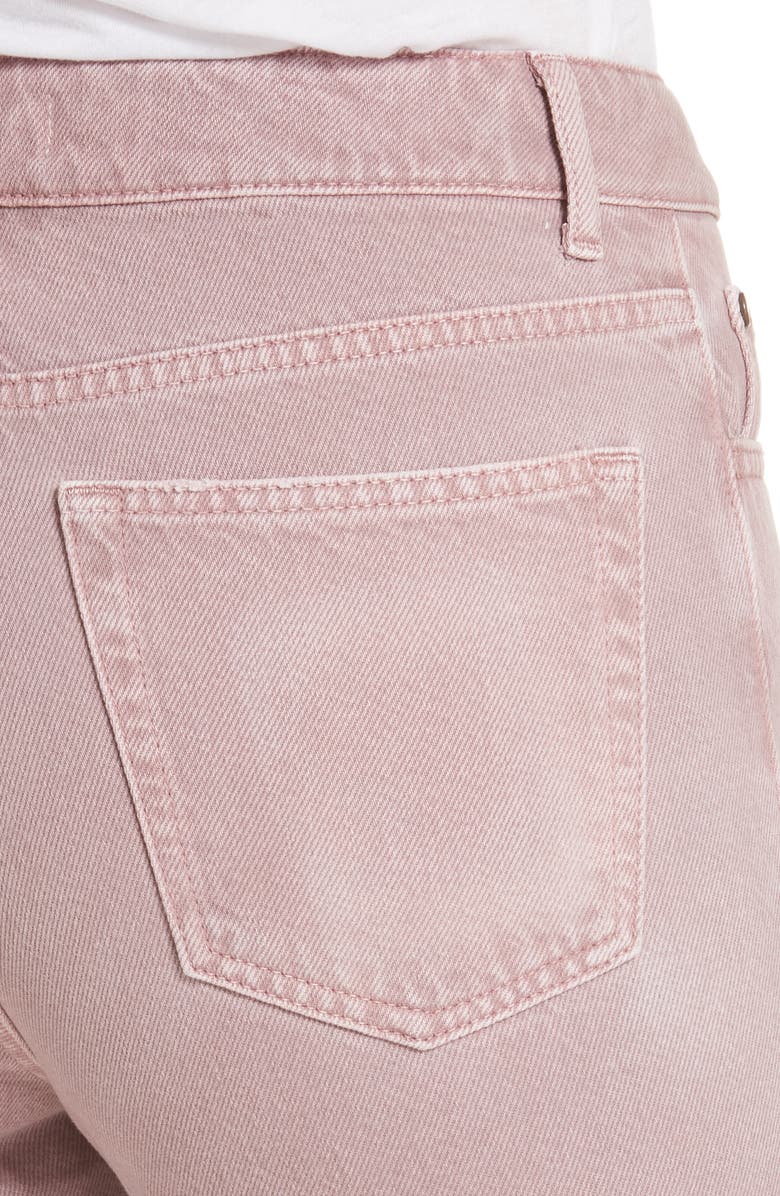 SANDRO Ripped Raw Edge Jeans, Alternate, color, Rose
