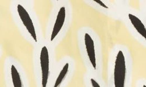 Jacquemus 'la Chemise Jean' Yellow Bowling Shirt With Cuban Collar And All-over Motif In Print Yellow/black