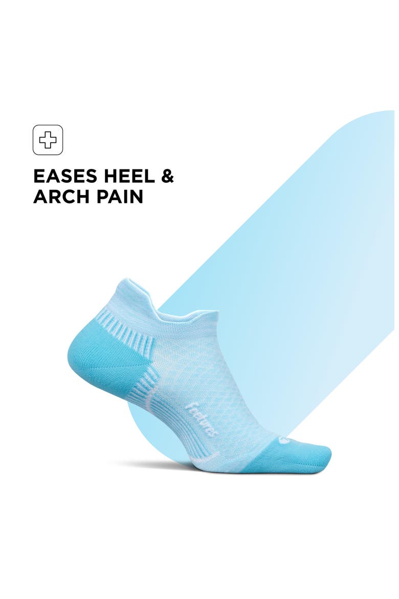 Plantar Fasciitis Relief Sock Light Cushion No Show Tab  Targeted Compression Sock, Alternate, color, Steel Blue