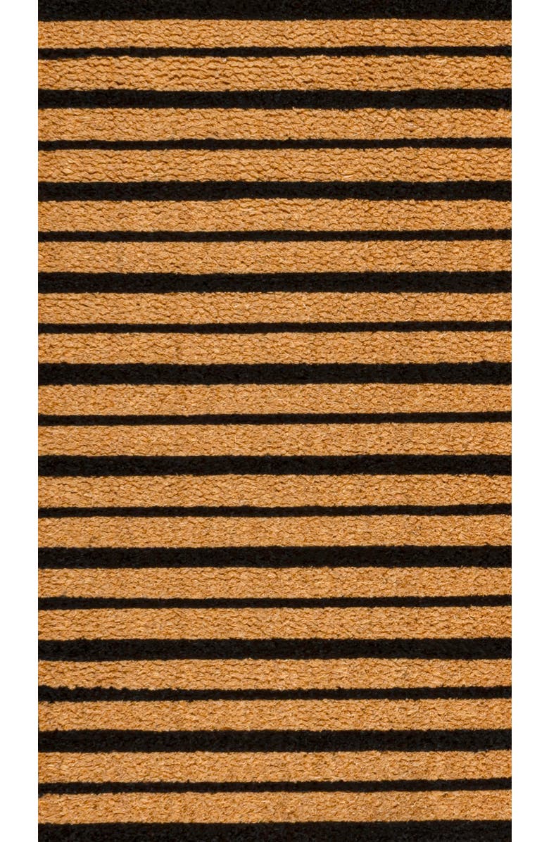 JONATHAN Y Peater Classic Casual Commerical Natural Coir Indoor/Outdoor Mat, Alternate, color, Natural Black