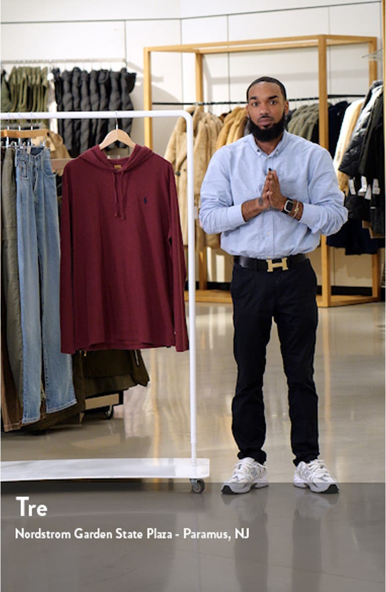 Embroidered Logo Cotton Jersey Hoodie, sales video thumbnail