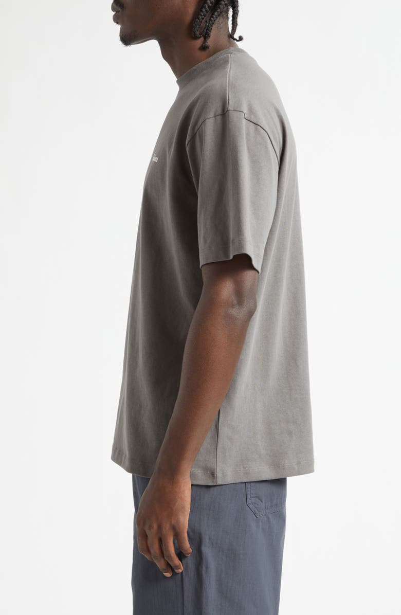 PALMES Pigment Dyed Logo Graphic T-Shirt, Alternate, color, Charcoal