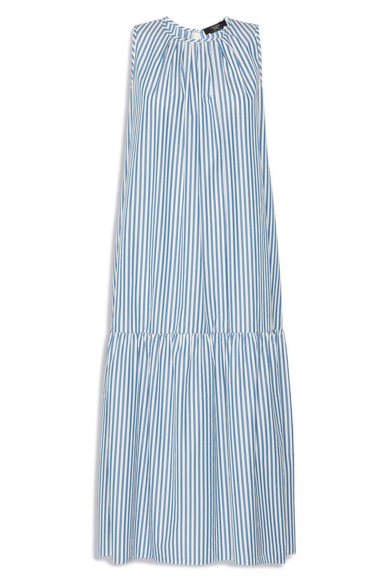 Capo Stripe Cotton Maxi Dress, Alternate, color, CORNFLOWER BLUE