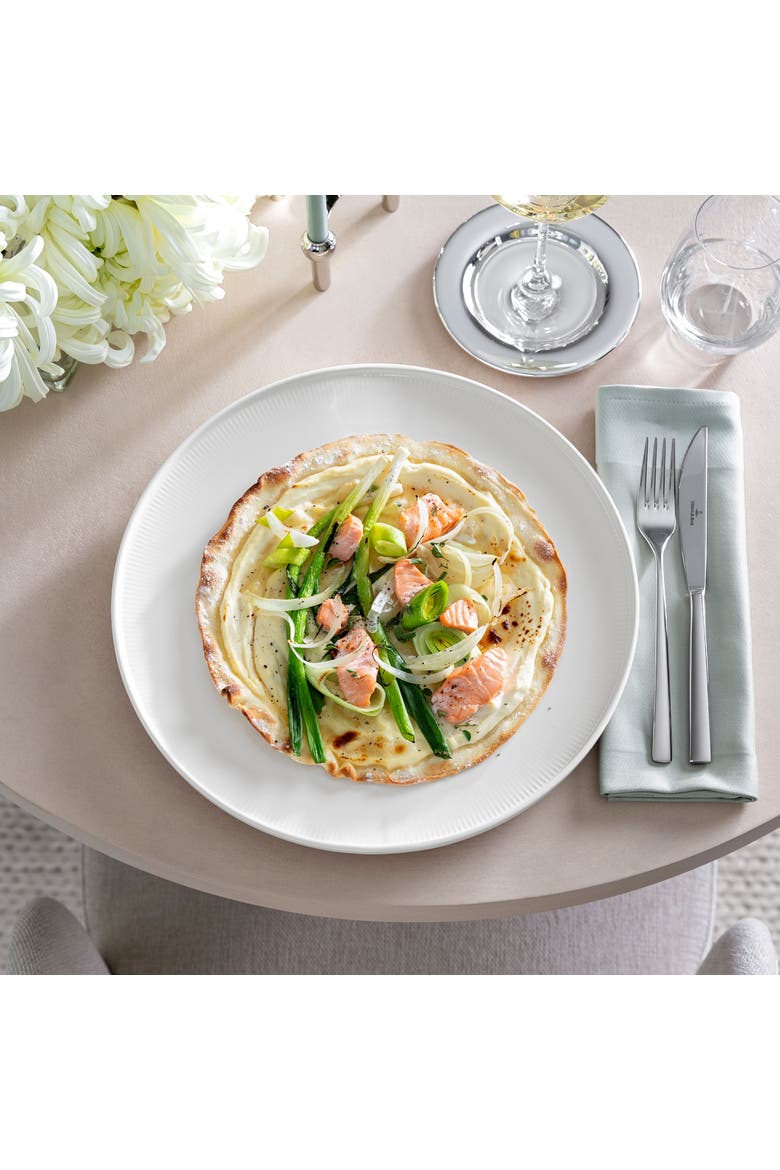 Afina Gourmet Plate, Alternate, color, White