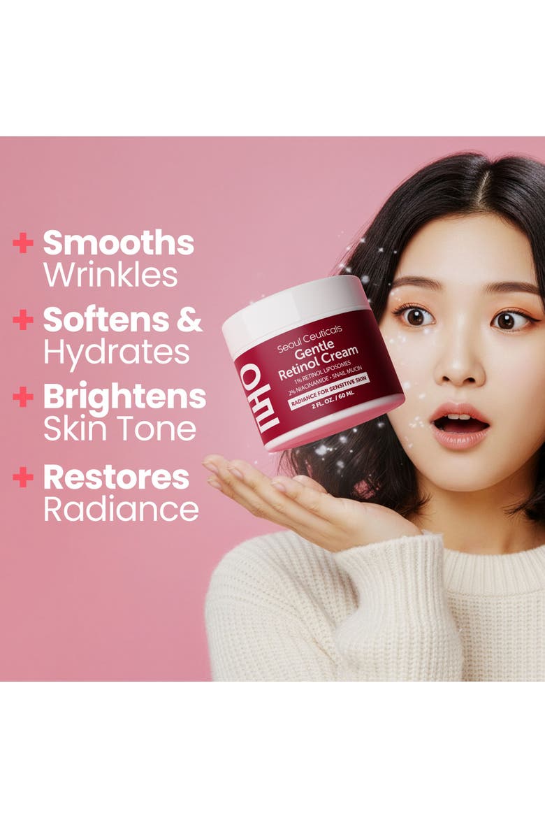 Korean Skincare Retinol Night Cream, Alternate, color, Clear