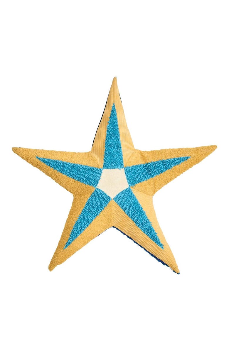 Kaplan Early Learning Company Plush Sea Star Pillow, Alternate, color, Blue