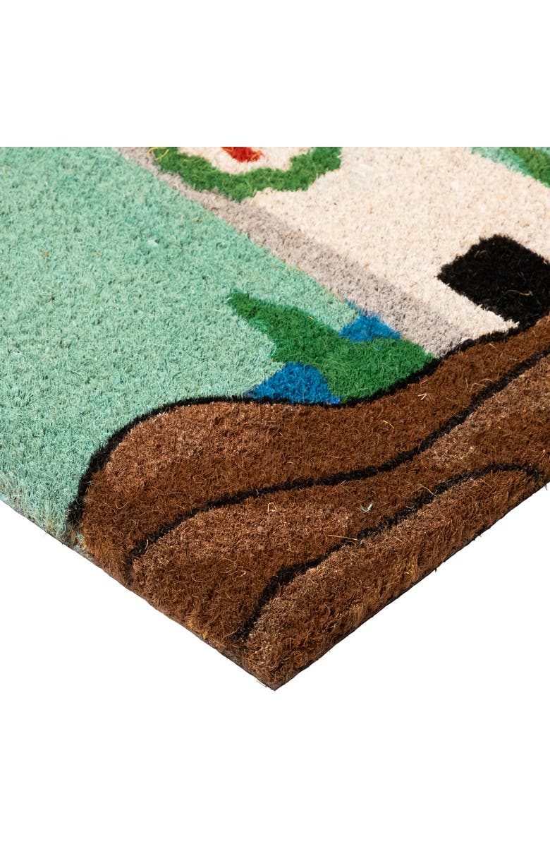 Northlight Natural Coir Merry Christmas Lighthouse Outdoor Doormat - 18" x 30", Alternate, color, Multi