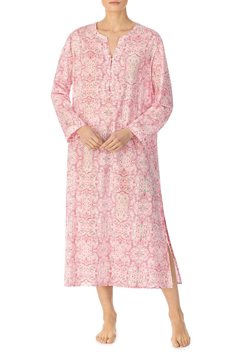 Lauren Ralph Lauren Print Long Sleeve Caftan, Main, color,