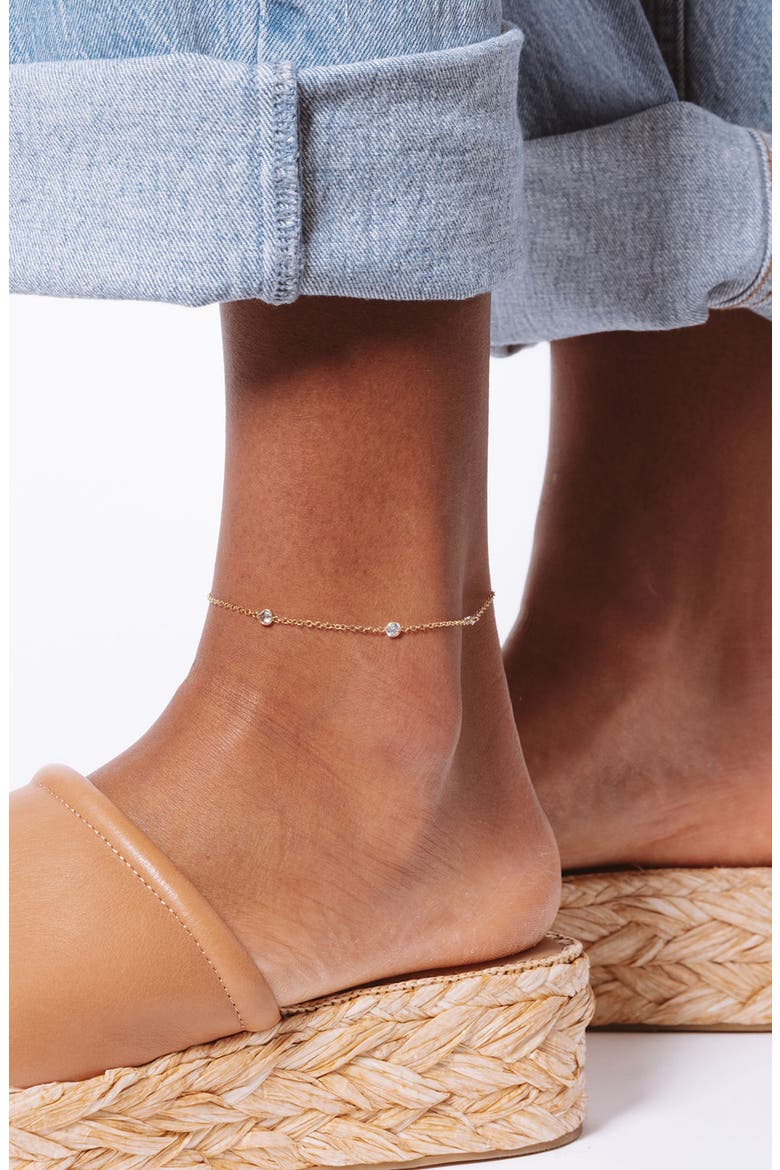 Faye Anklet, Alternate, color, GOLD