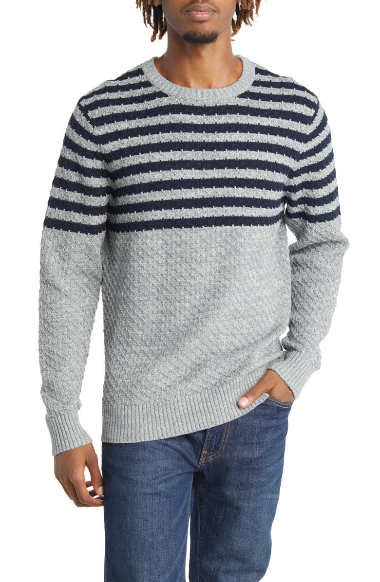 The Normal Brand Cotton Piqué Sweater, Main, color, 