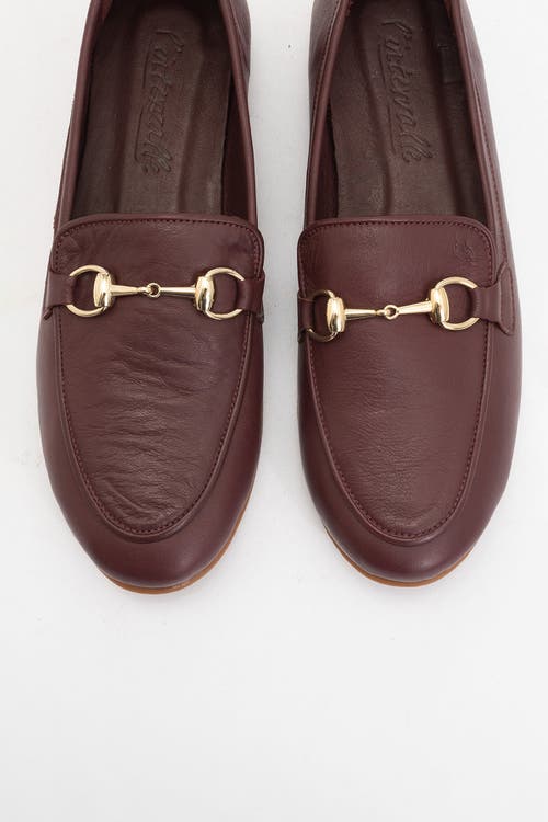 Forever & Always Shoes Rory Leather Bit Loafer In Burgundy Brown Leather