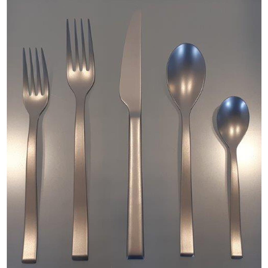 Couzon Side Velvet 5-piece Flatware Place Setting In Stainless Steel