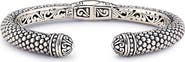 SAMUEL B. Sterling Silver Pebble Design Bangle Bracelet