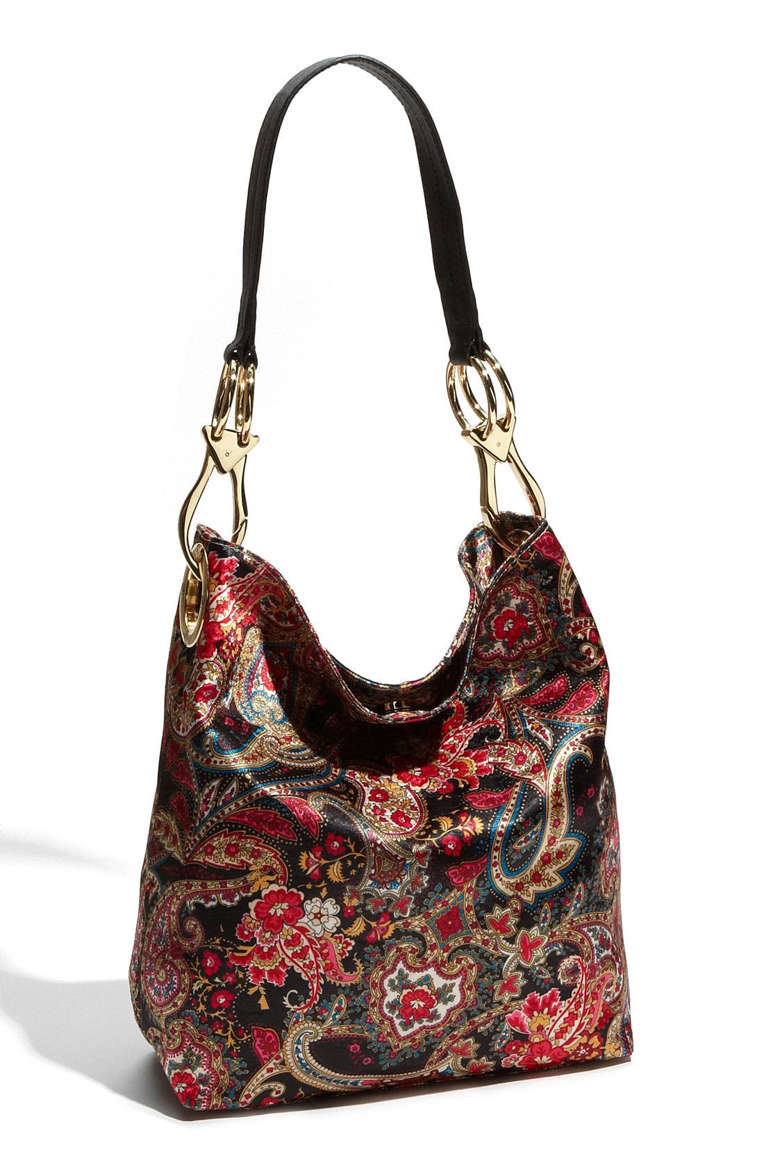 JPK Paris 'Emerald' Paisley Print Bucket Bag, Main, color, 