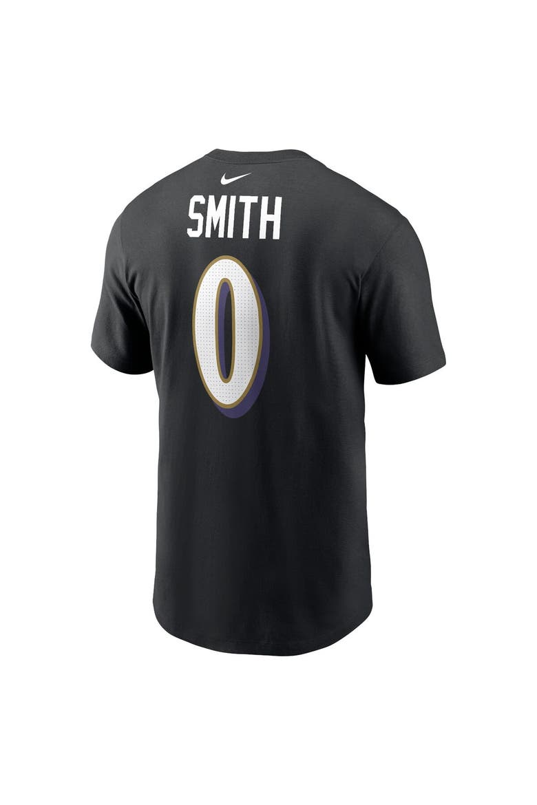 Men's Nike Roquan Smith Black Baltimore Ravens Player Name & Number T-Shirt, Alternate, color, Black