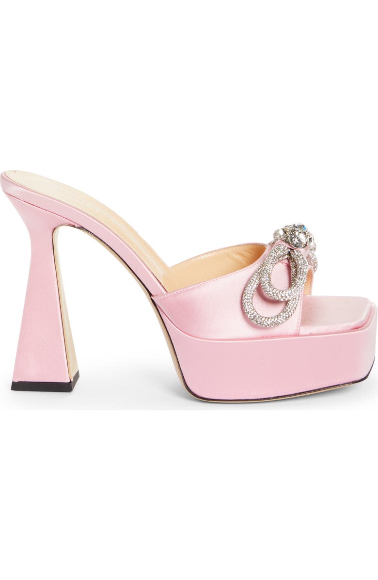 Mach & Mach Double Bow Platform Slide Sandal, Alternate, color,