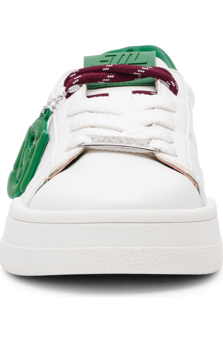 Steve Madden Marvin Sneaker, Alternate, color, White/ Green