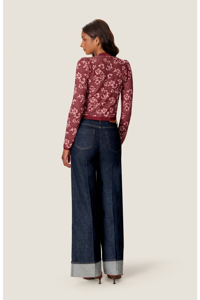 Willa Cuffed Denim Pants, Alternate, color, Mercer Wash