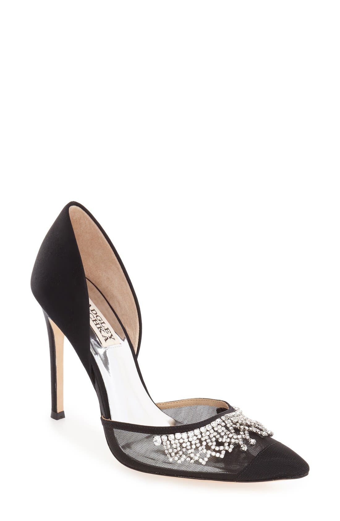 Badgley Mischka Collection Badgley Mischka 'Genna' Embellished d'Orsay Pump, Main, color, 