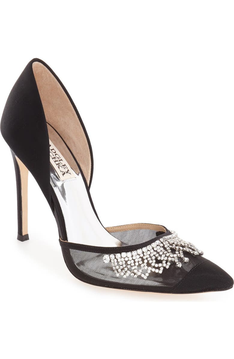 Badgley Mischka Collection Badgley Mischka 'Genna' Embellished d'Orsay Pump, Main, color,
