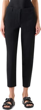 Akris punto Franco Stretch Cotton Gabardine Slim Ankle Pants