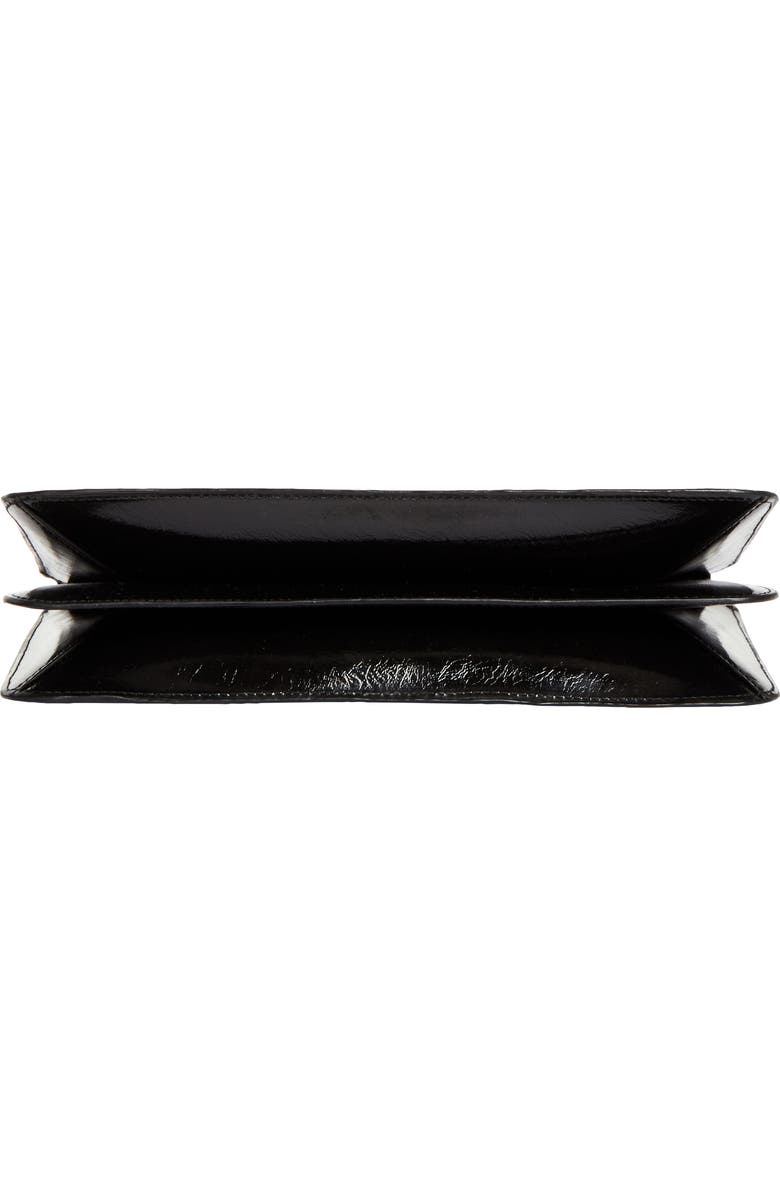 TOTEME Threefold Naplak Leather Clutch, Alternate, color, Black