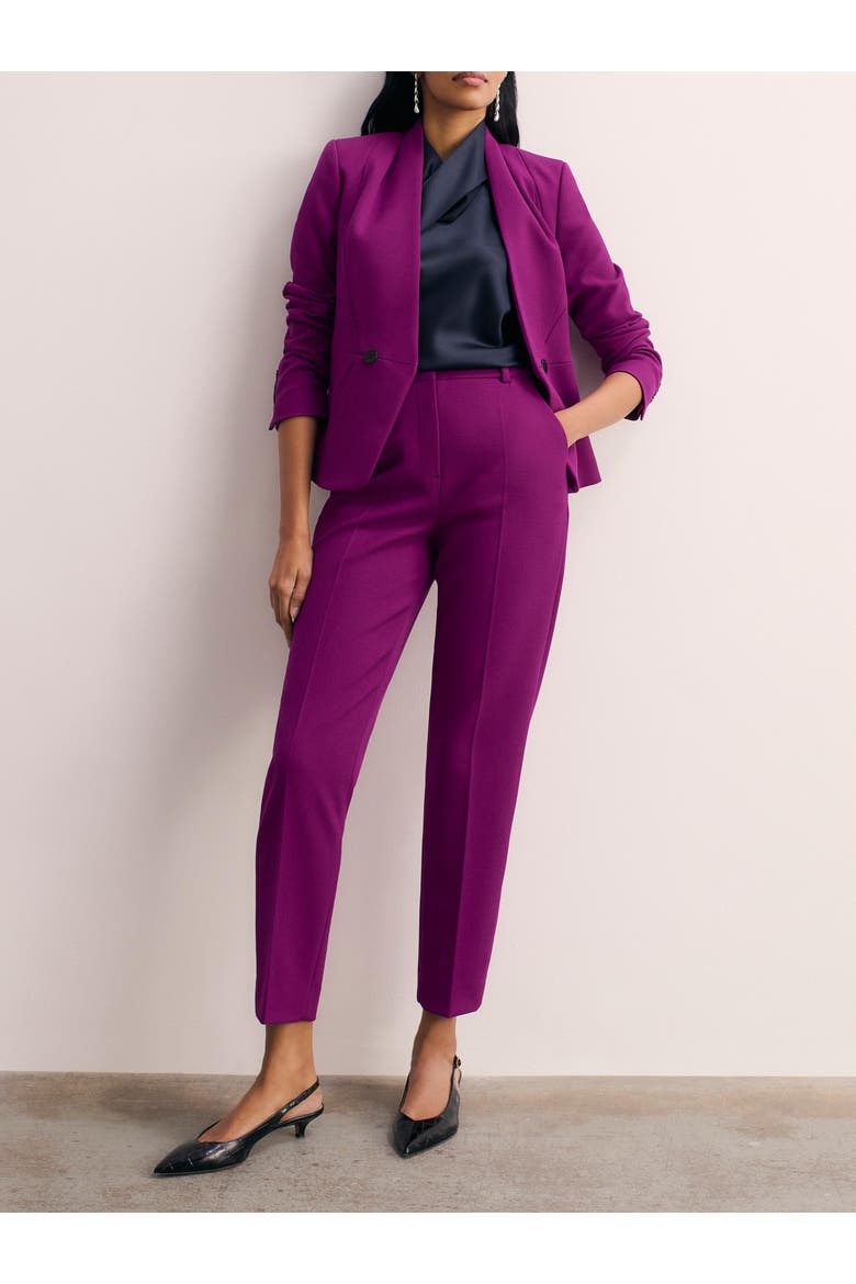 Tavira Sculpt Crepe Pants, Alternate, color, Purple