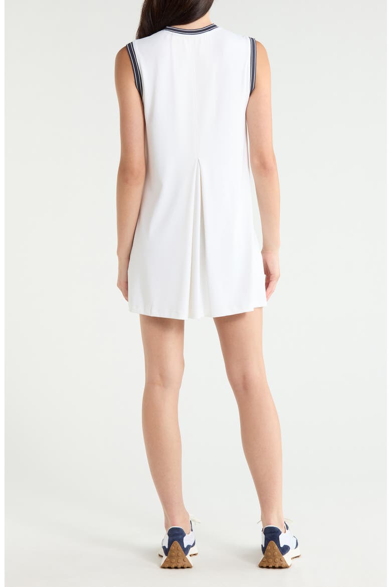 Endo Court Sleeveless Minidress, Alternate, color, WHITE / BLUE NIGHTS