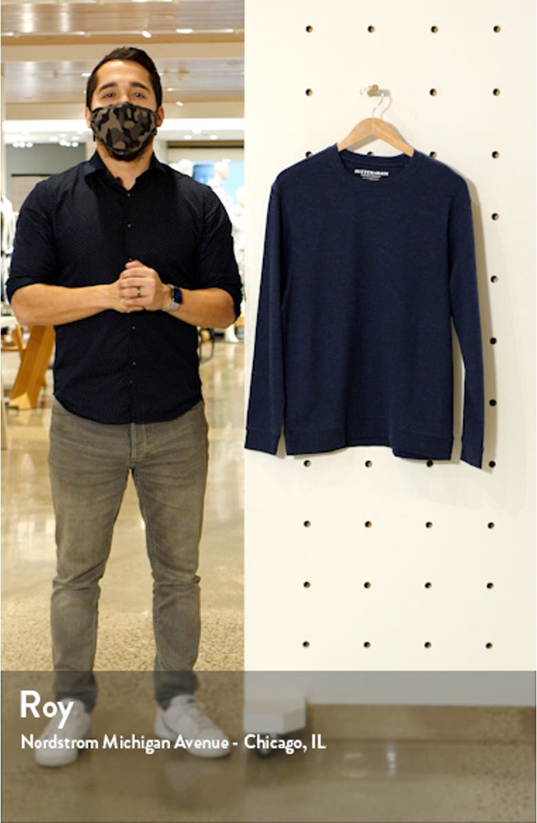 Fairway Trim Fit Cotton Blend Long Sleeve Crewneck Sweatshirt, sales video thumbnail