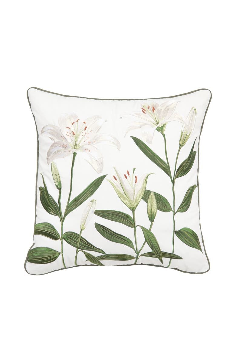 RightSide Designs Lily Pillow, Main, color, Green