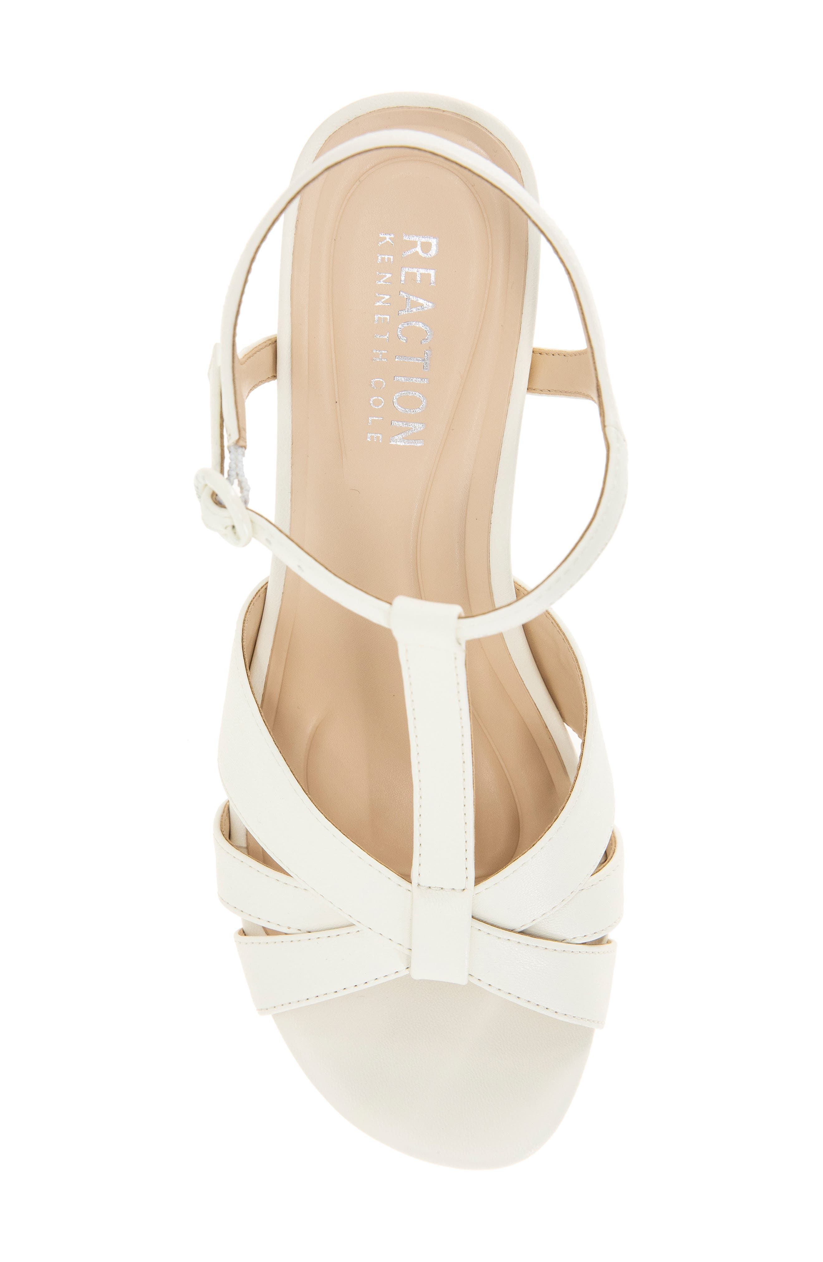 Reaction Kenneth Cole Reina T-Strap Platform Sandal, Alternate, color, Ecru