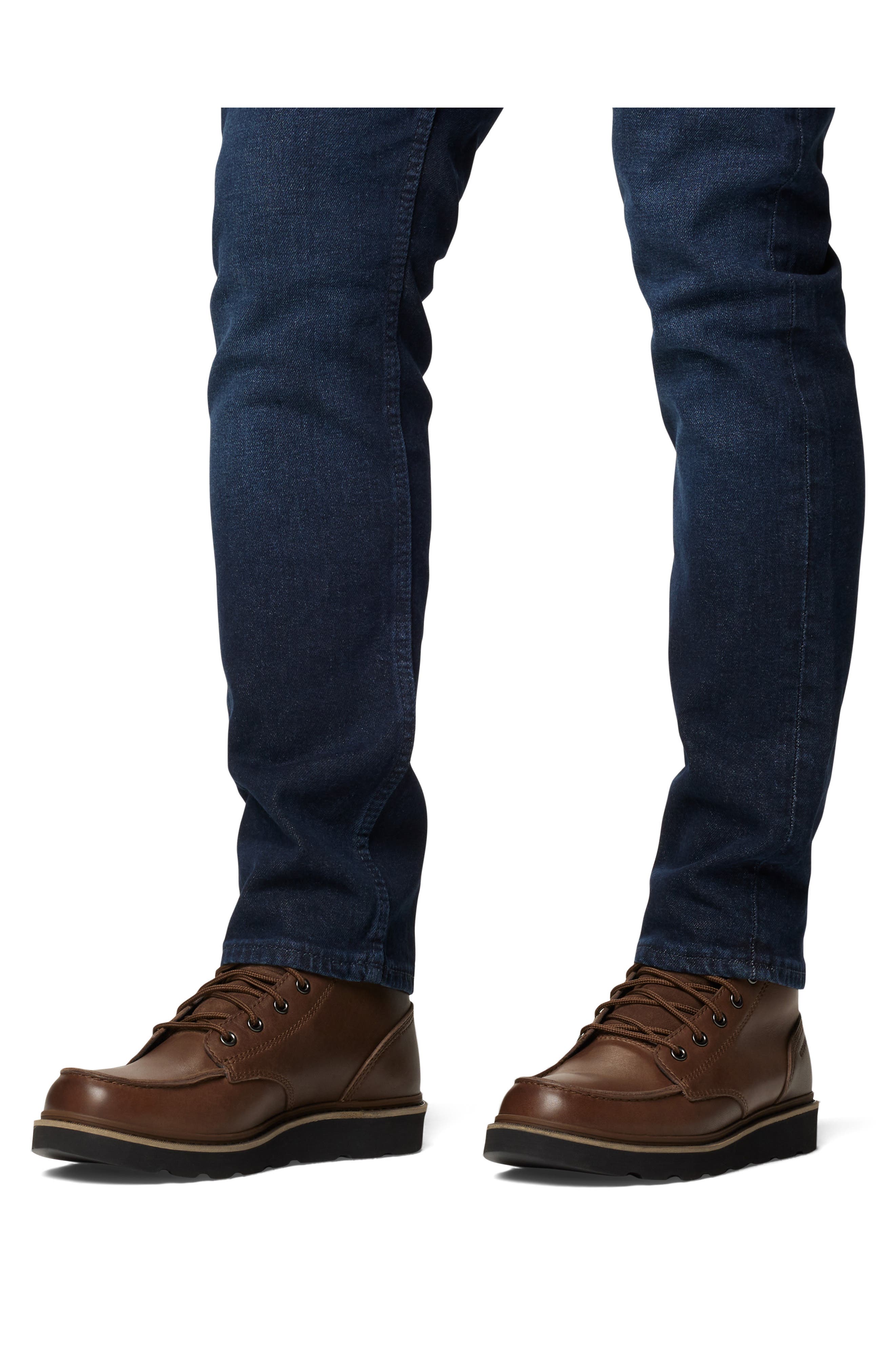 SOREL Slabtown 62 Waterproof Moc Toe Boot, Alternate, color, Tobacco/ Black