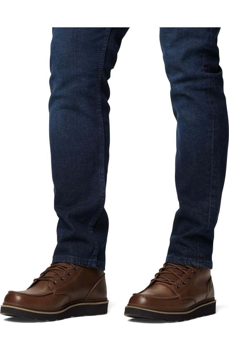 SOREL Slabtown 62 Waterproof Moc Toe Boot, Alternate, color, Tobacco/ Black